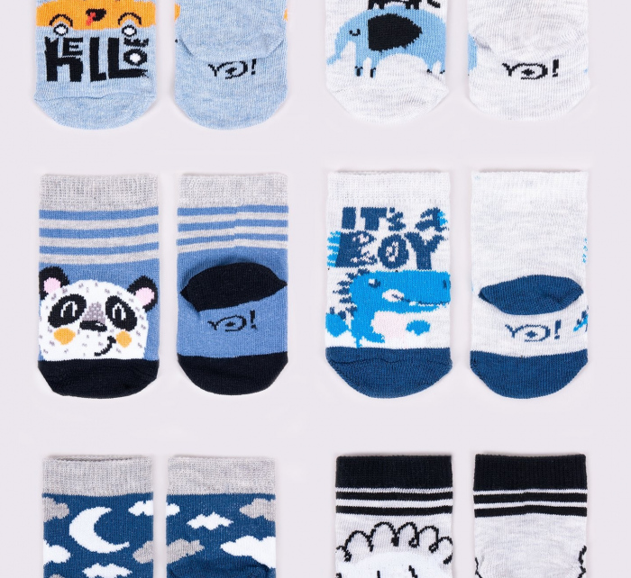 Chlapecké bavlněné ponožky 6-pack SKA-0123C-AA00 vícebarevné - Yoclub