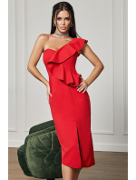 Dámské večerní šaty model 255 167544 červená - Bicotone