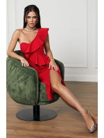 Dámské večerní šaty model 255 167544 červená - Bicotone