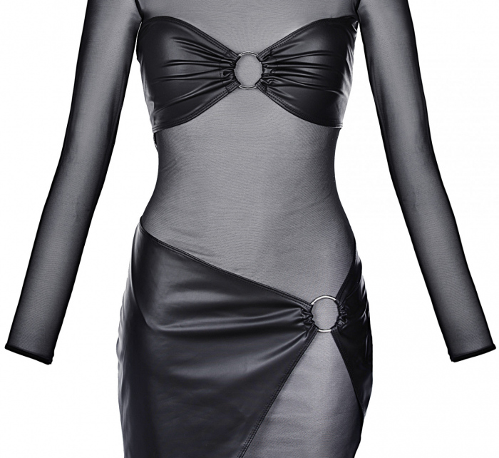 Dámské šaty V-9219 černé - Axami