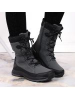 Dámské 2105  DK61C  nepromokavé sněhové boty tmavě šedá - DK