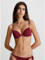 Dámská plavková podprsenka bikini KW0KW02278 XN0 bordó - Calvin Klein