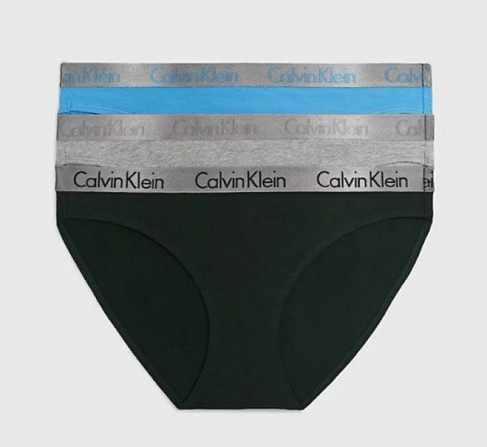 Dámské kalhotky 3pack QD3561E BOZ Mix barev - Calvin Klein