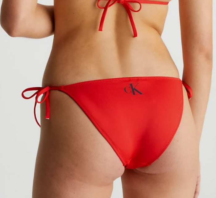 Dámský spodní díl plavek KW01988 XNE červená - Calvin Klein