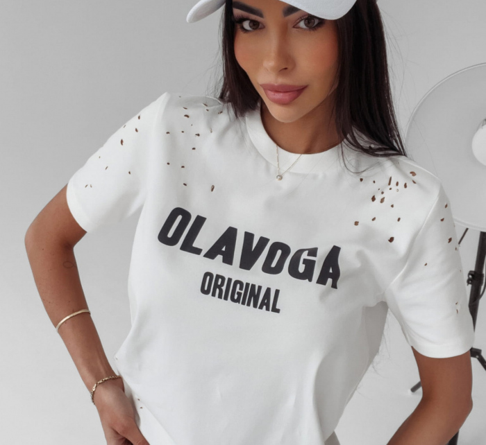 Dámské tričko 277052 ecru - Ola Voga