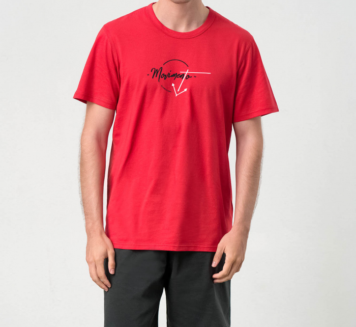 Pánské pyžamo s krátkým rukávem 70010 Červeno černá - Vamp