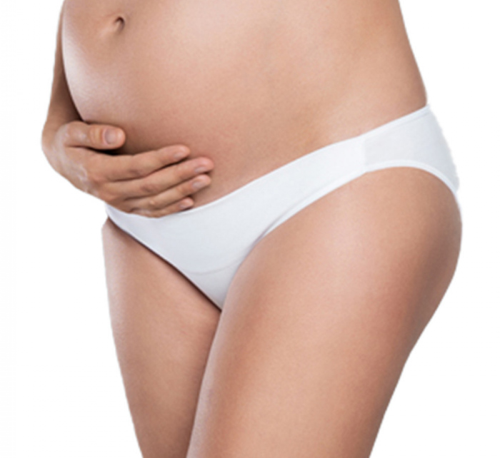 Dámské těhotenské kalhotky Lux mini Bílá - Italian Fashion