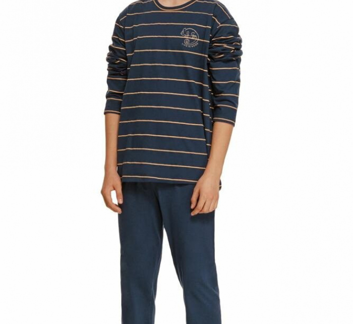 Chlapecké pyžamo Harry 2625 modré s pruhy - Taro