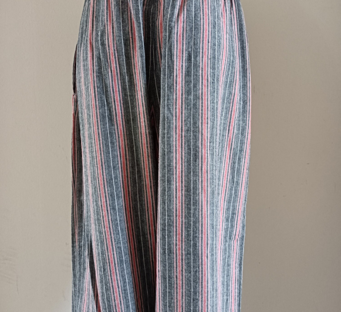Pánské kalhoty U5010 černo-šedo-lososové - Calvin Klein