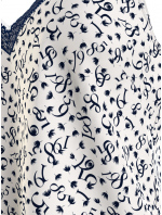 Dámský pyžamový top WOVEN CAMI PRINT UW0UW05006 02X  bílý s potiskem - Tommy Hilfiger