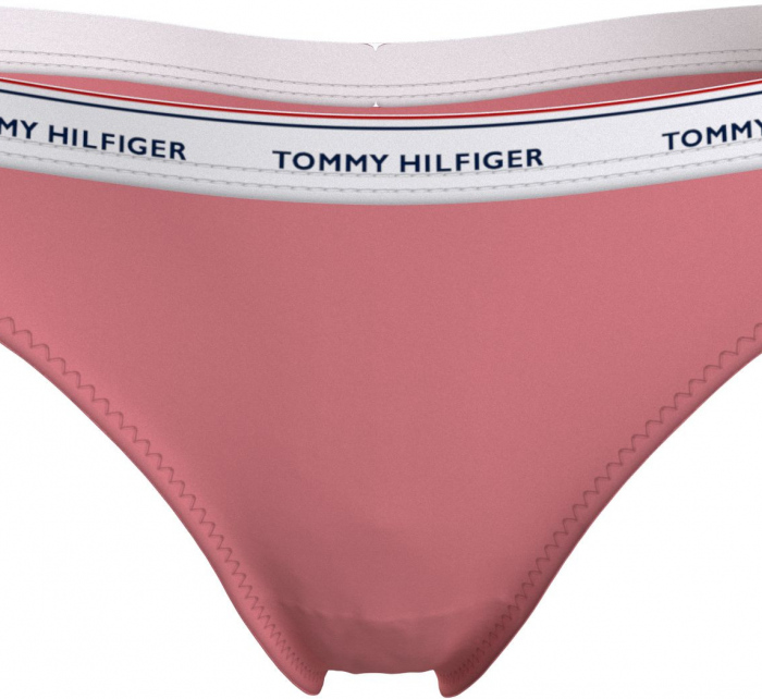 Dámské tanga 3 PACK  UW0UW04894 0R6 růžovo-zelené - Tommy Hilfiger