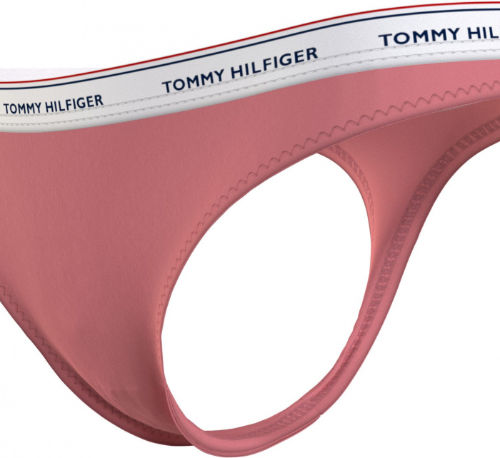 Dámské tanga 3 PACK  UW0UW04894 0R6 růžovo-zelené - Tommy Hilfiger