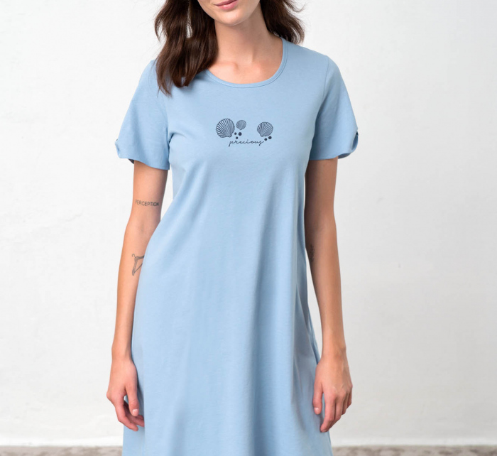 Dámská noční košile Marea 18324 světlé modrá - Vamp