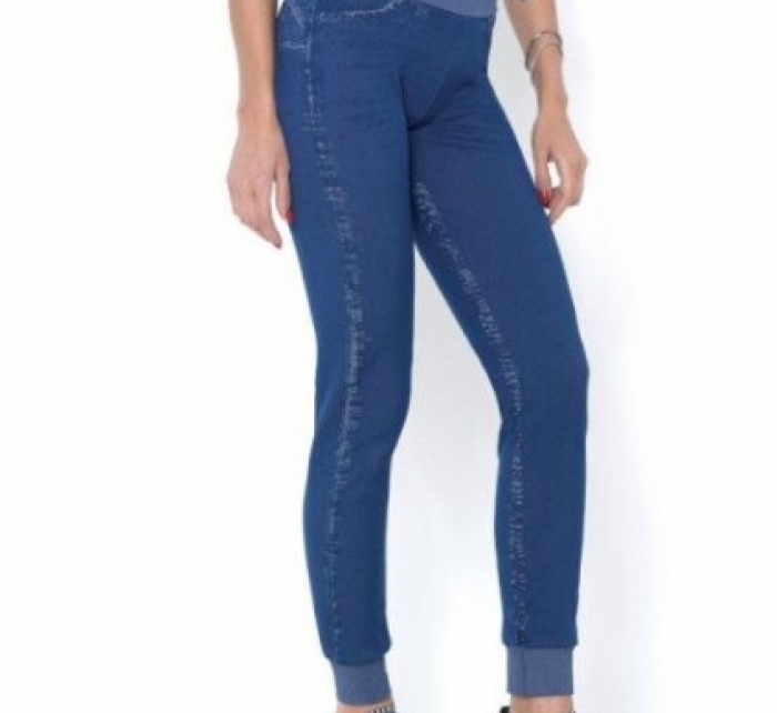 Dámské sportovní kalhotové legíny Jeansy Modellante 610346 Modrá jeans - Intimidea
