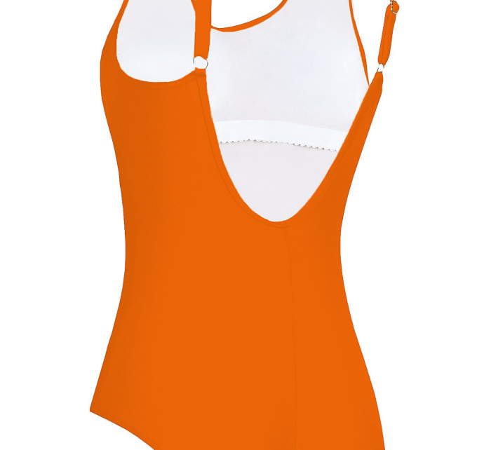 Dámské jednodílné plavky S36W-27 Fashion sport oranžové - Self