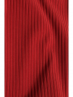 Dámské pletené šaty s rolákem M542 cihlově červené - Moe