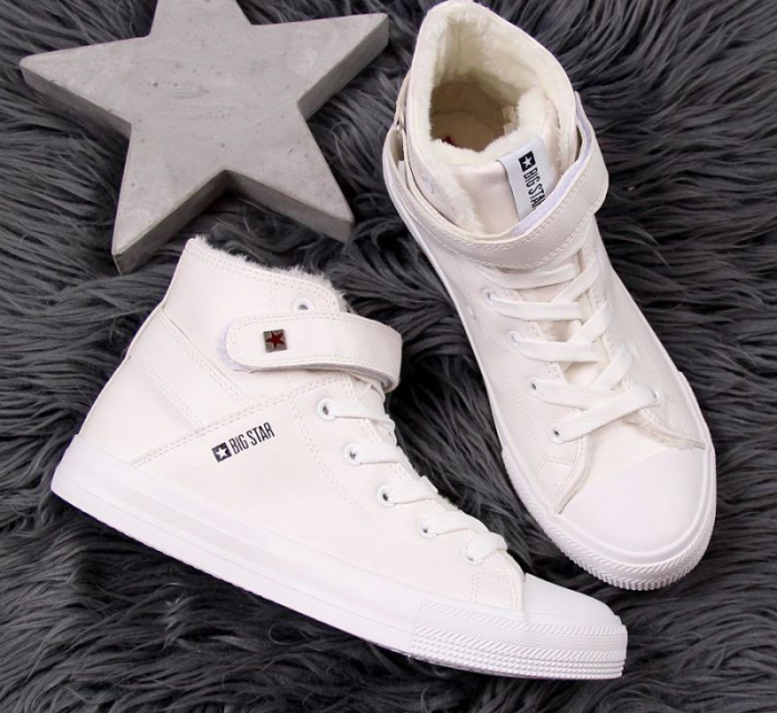 Dámské kotníkové zimní boty W V274541F INT874 Bílá - Big Star