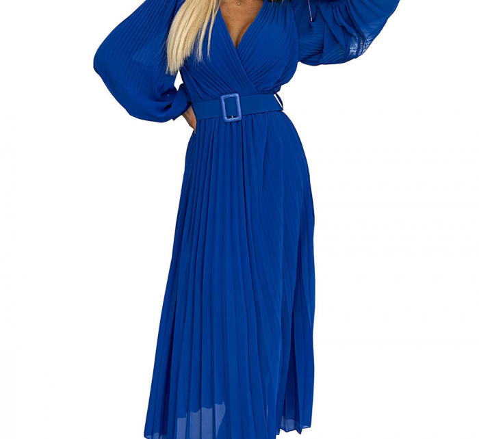 Dámské šaty 414-5 KLARA  Královská modř - NUMOCO