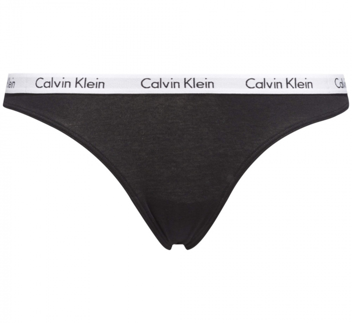 Dámská tanga Thong Carousel 0000D1617E 001 černá - Calvin Klein