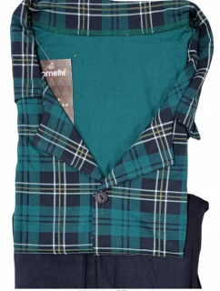 Pánské pyžamo 114/62 Tmavě zelená s tmavě modrou - Cornette