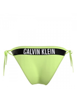 Dámské plavkové kalhotky KW0KW02508 MOT neonově žluté - Calvin Klein
