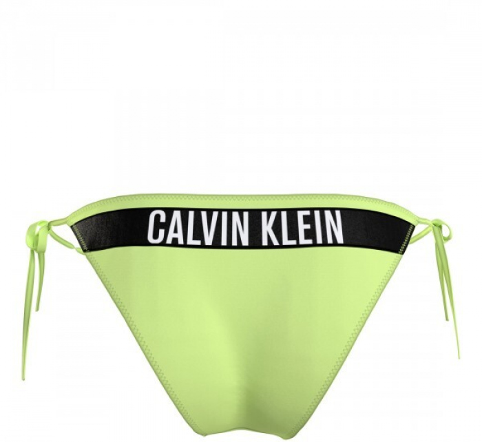 Dámské plavkové kalhotky KW0KW02508 MOT neonově žluté - Calvin Klein