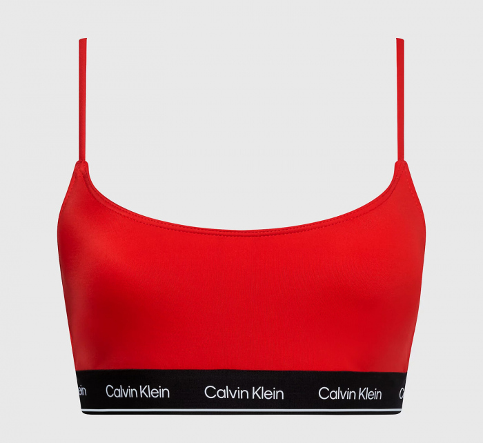 Dámská plavková podprsenka KW0KW02425 XNE červená - Calvin Klein