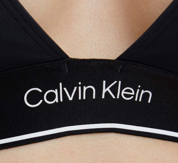 Dámská plavková podprsenka KW0KW02424 BEH černá - Calvin Klein