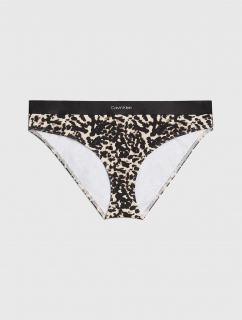 Dámské plavkové kalhotky KW0KW02490 0GM vzor leopard - Calvin Klein