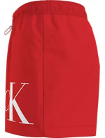 Pánské plavky SHORT DRAWSTRING KM0KM00967 XM9 červené - Calvin Klein