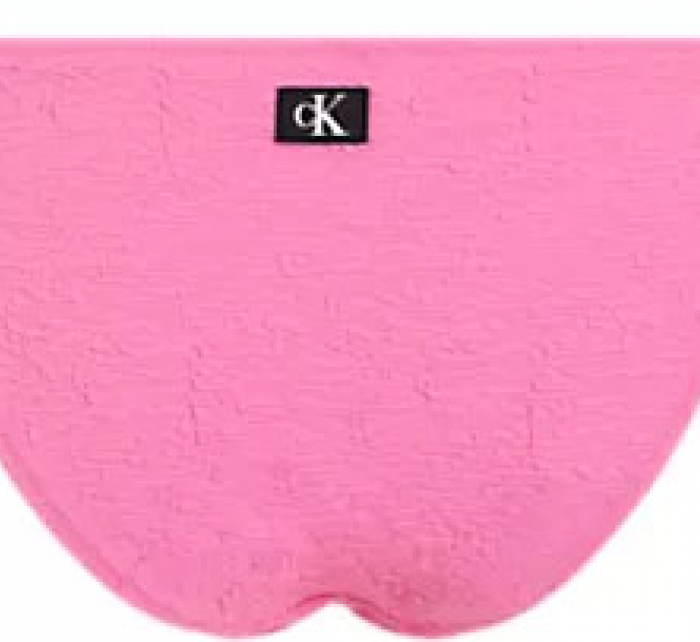 Dámské plavkové kalhotky STRING SIDE TIE BIKINI KW0KW02398 TOZ růžové - Calvin Klein