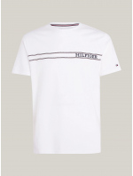 Pánské tričko UM0UM03196 YBR bílé - Tommy Hilfiger