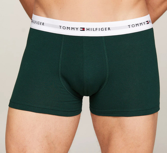 Pánské boxerky 3Pack TRUNK UM0UM02761 0XY kombinace zelené - Tommy Hilfiger