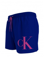 Pánské plavky KM0KM00967 C7N modrofialové - Calvin Klein