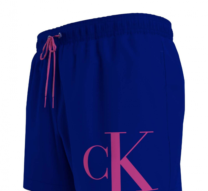 Pánské plavky KM0KM00967 C7N modrofialové - Calvin Klein