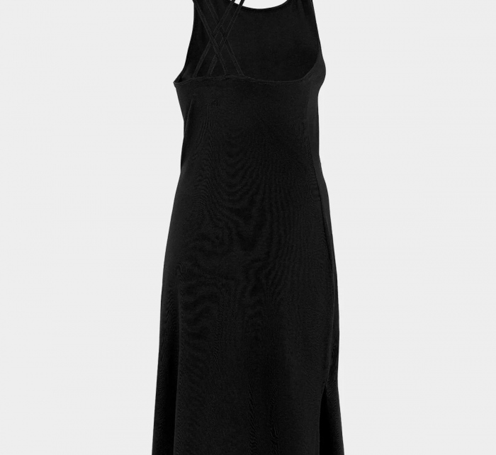 Dámské pletené šaty H4L21-SUDD013 černé - 4F