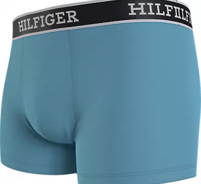 Pánské boxerky 3Pack UM0UM03185 0UM modré/žluté/šedé - Tommy Hilfiger
