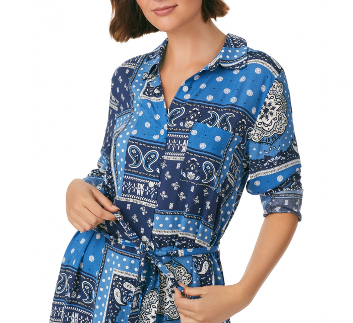 Dámská noční košile YI30015 454 modrá - DKNY