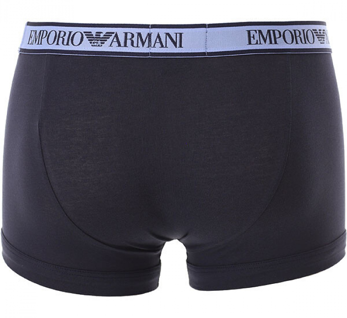 Pánské boxerky 3Pack 112131 4R717 modré - Emporio Armani