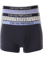 Pánské boxerky 3Pack 112131 4R717 modré - Emporio Armani