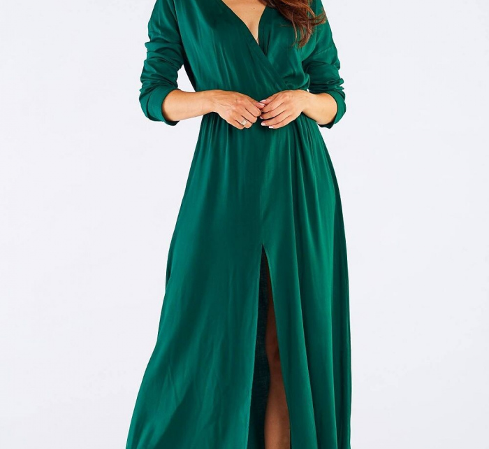 Dámské šaty A454 zelené -  Awama