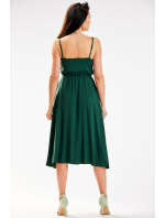Dámské šaty A579 Tmavě zelená - Awama