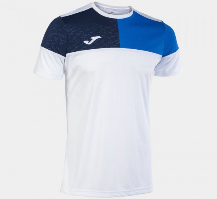 Pánské tričko Crew 103084.207 Bílá s modrou - Joma