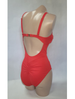 Dámské jednodílné plavky Fashion 31 S1009V1-6 Červená - Self