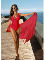 Dámské jednodílné plavky Fashion 31 S1009V1-6 Červená - Self
